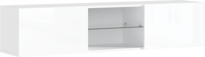 Норд Тумба ТВ подвесная (Белый глянец, Белый)