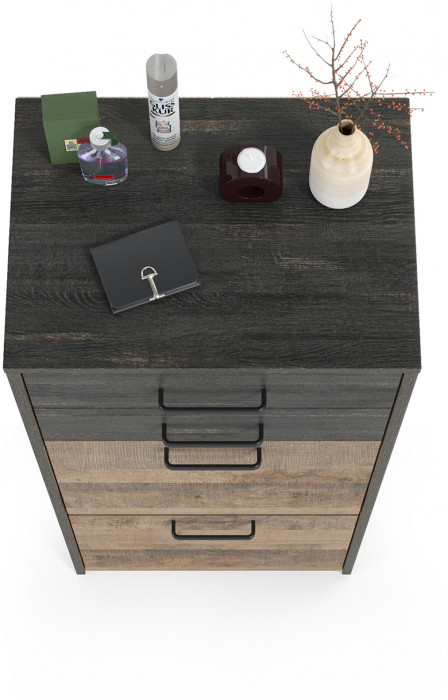 Трувор 13.241.06 Тумба для обуви, цвет дуб гранж песочный/интра, ШхГхВ 50х37х106,9 см.