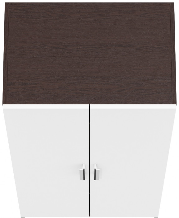 Шкаф С-МД-СК9Ш к компьютерному столу С-МД-СК9, цвет венге/белый шагрень, ШхГхВ 70х45х160 см.