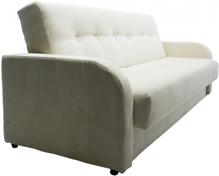 Раскладной диван-кровать, прямой, книжка, цвет бежевый, велюр, Лондон Люкс 140