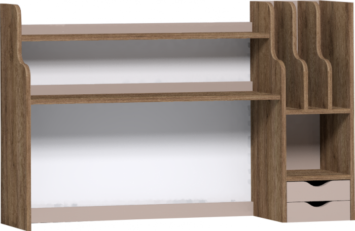 Стеллаж-надстройка Натуре 85, дуб табачный