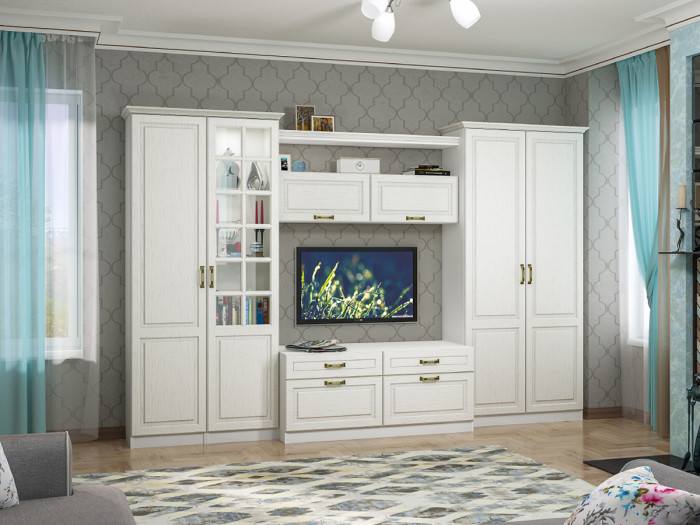 Ливерпуль Комплект карнизов 500, ясень ваниль