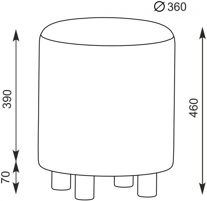 Афина Спальня 4-25901М1к.с. Трюмо + Банкетка 6-5137ТКШсв.серый Марта, кашемир серый/ткань светло-серая