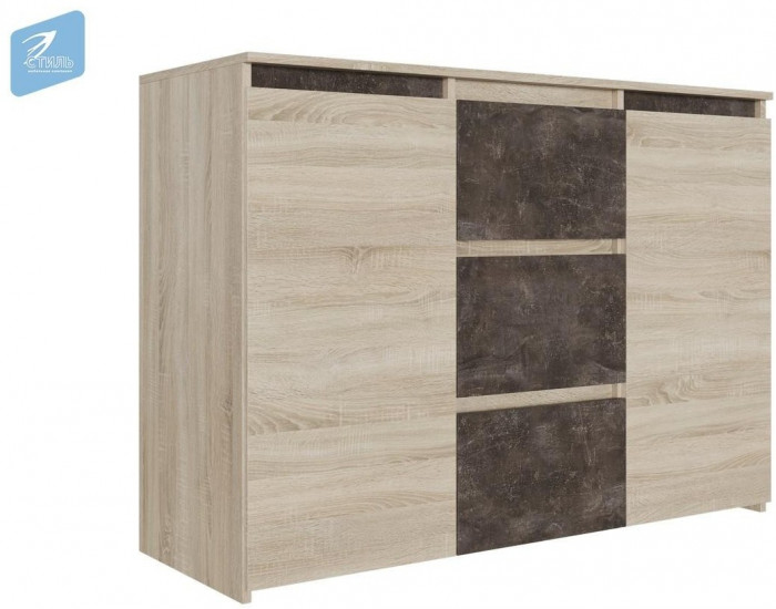 Милано-3 Комод (Белый, Белый)