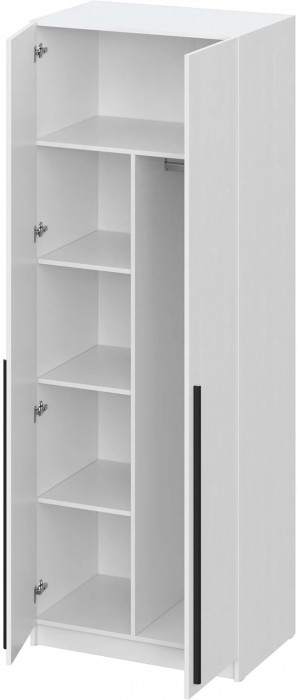 шкаф распашной Берген ШК-800 белое дерево/белое дерево