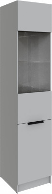 Шкаф Мадрид (0,5) с 2 фасадами, Камень серый