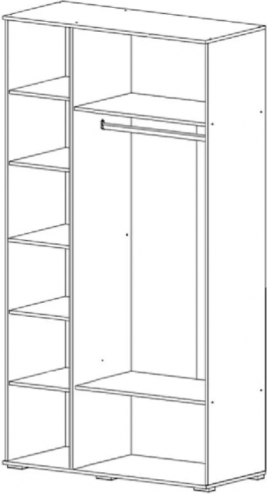 Норд Шкаф трехстворчатый 1200 Дуб Крафт