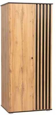 Шкаф для одежды Либерти 51.12 (опора h20) Дуб вотан/Черный