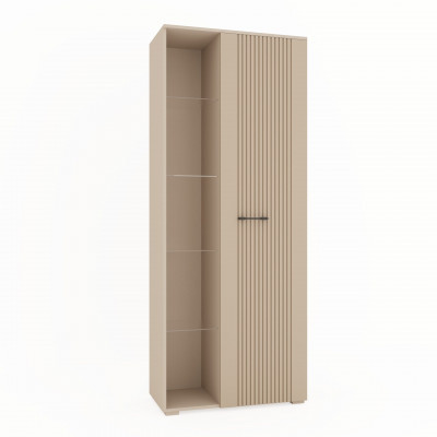 Шкаф с открытой нишей (правое исп.) "Денвер" - Персидский жемчуг/Шаде песочный