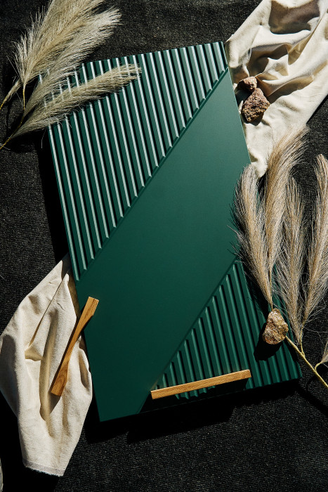 Кухня Ирис 2,0м (490), Дуб Крафт/Браш Мени Грин (Дуб вотан)