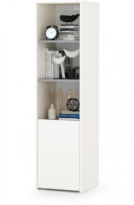 Торонто Компоновка № 04, белый шагрень/стальной серый