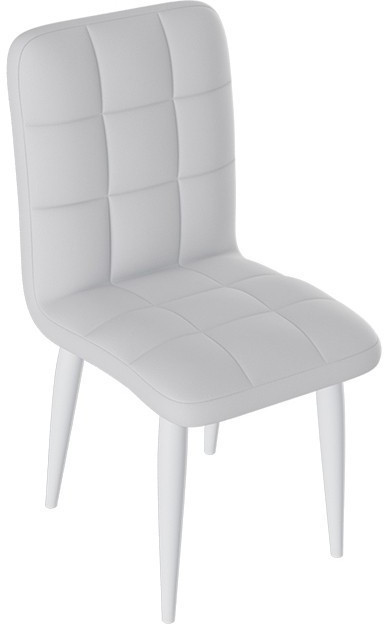 Франк ДП 2-17 Стул (конус) (Черный матовый/Кожзам Серый)