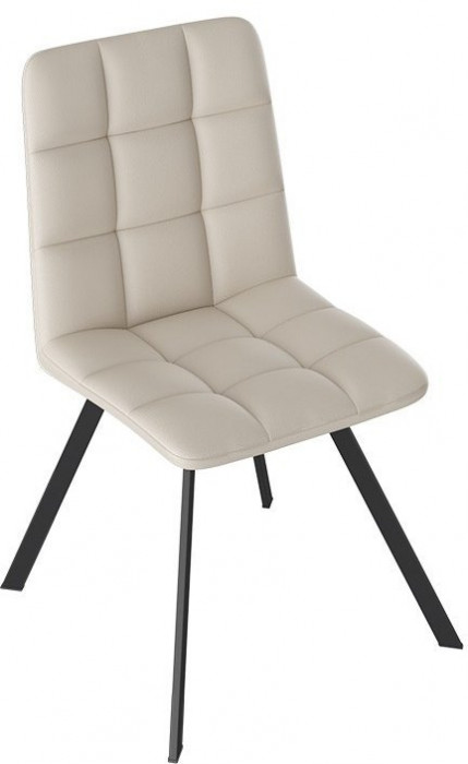 Бруно Стул (паук Т2) (Белый муар/Кожзам Серый)