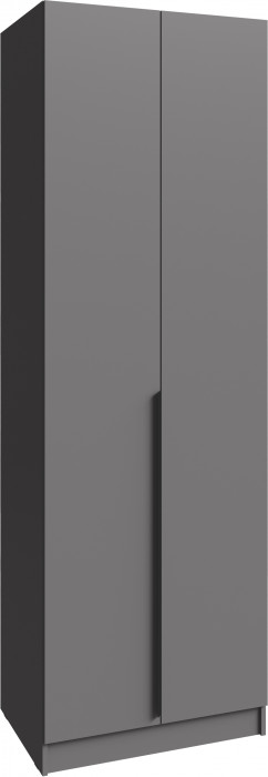 Шкаф Мадрид (0,75) с полками без зеркала, Графит серый