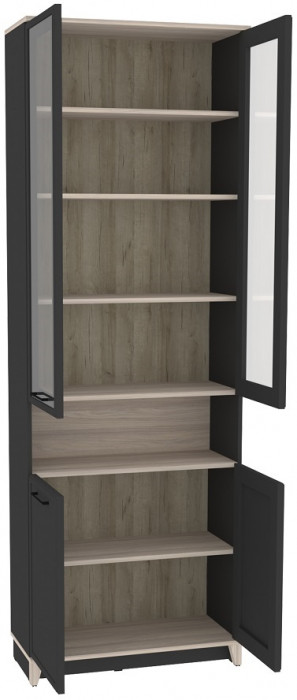 Шкаф книжный Аурелио 7, антрацит