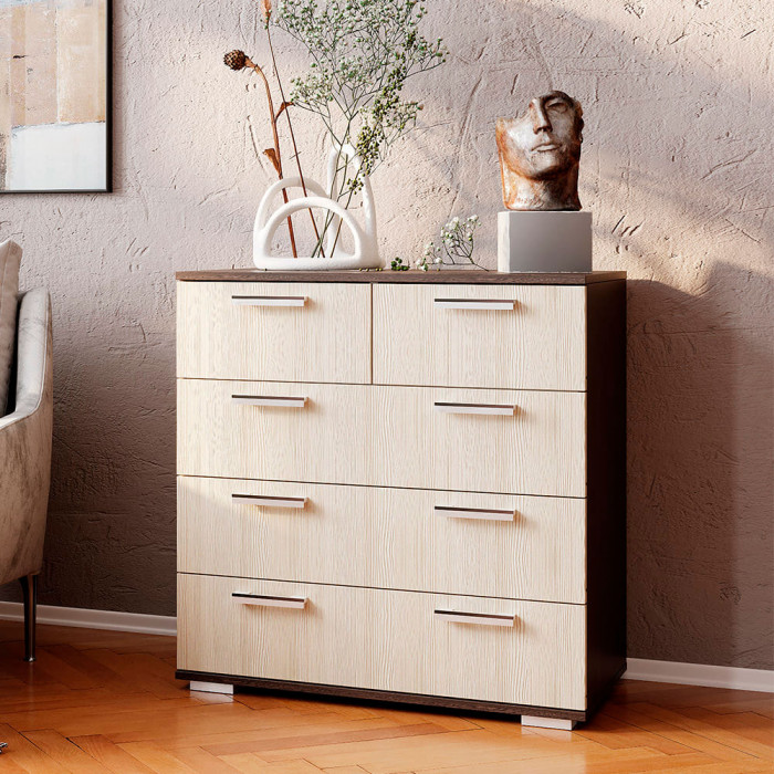 Комод "Стандарт №5" NEW (800х828х460) венге/лоредо