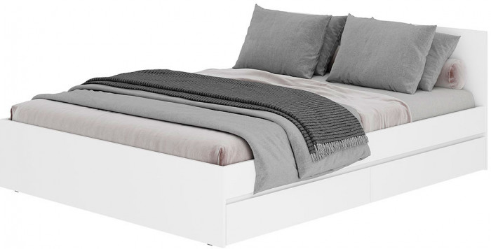 Симпл КР-12 кровать 1,4 м белый