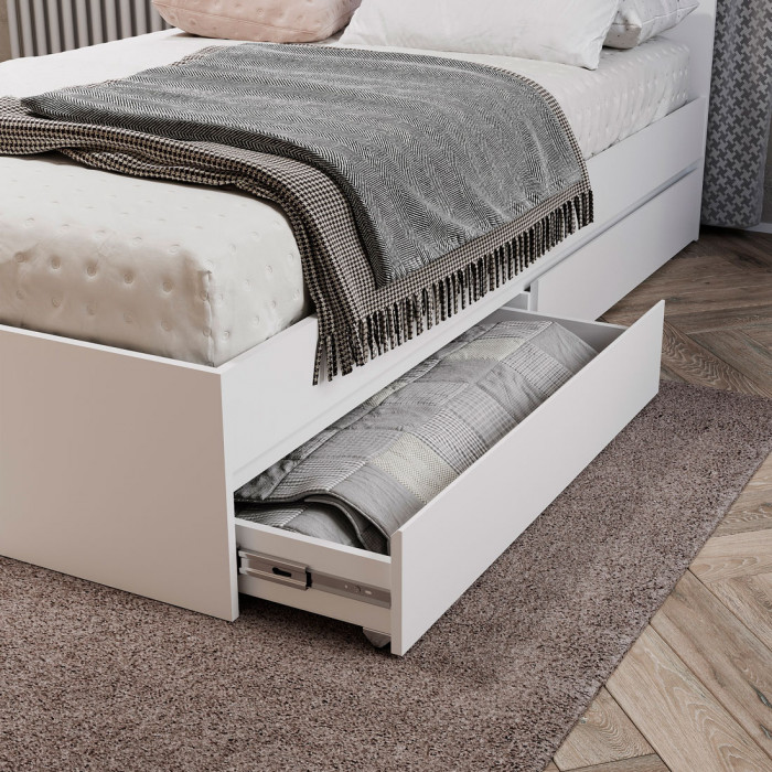 Симпл КР-12 кровать 1,4 м белый