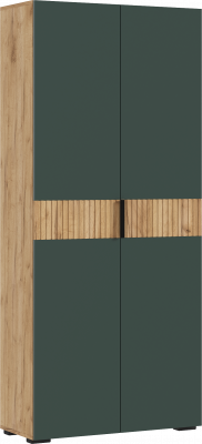 Роджина Шкаф 2-х створчатый, Дуб крафт/Изумрудный