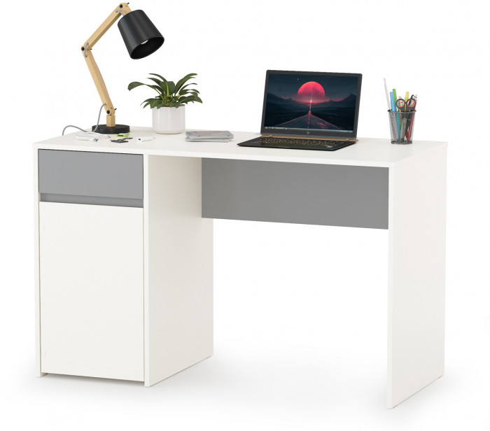 Торонто Компоновка № 07, белый шагрень/стальной серый