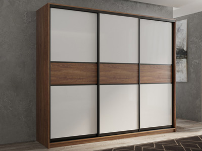 Шкаф-купе Кааппи 11 Морское Дерево Винтаж 180х45х230 см