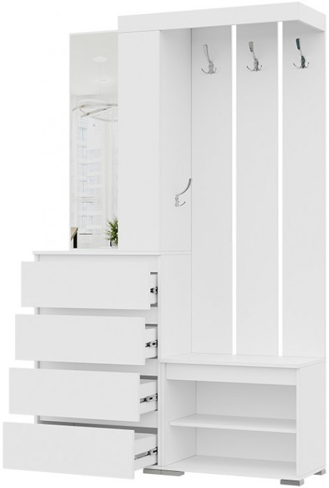 Хелен ПР-01 (Хельга) прихожая белый/белый