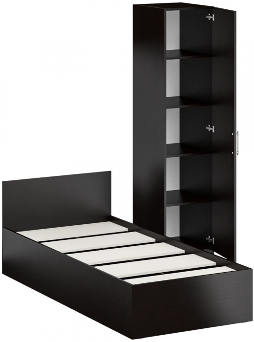 Кровать 0900 + Пенал Стандарт, венге