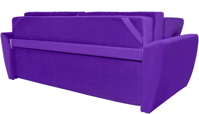 Диван-еврокнижка Амстердам Люкс, 160х195, пружинный блок, велюр фиолетовый