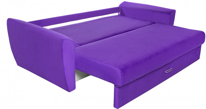 Диван-еврокнижка Амстердам Люкс, 160х195, пружинный блок, велюр фиолетовый