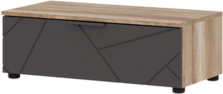 Даллас ТБ 02 Тумба (0,802х0,278х0,402) дуб каньон/МДФ софт графит