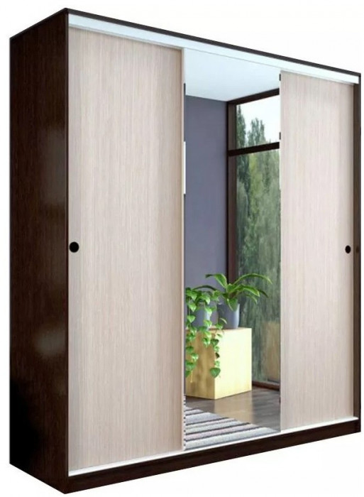 Шкаф-купе Альянс 1500 (Крафт / Графит)