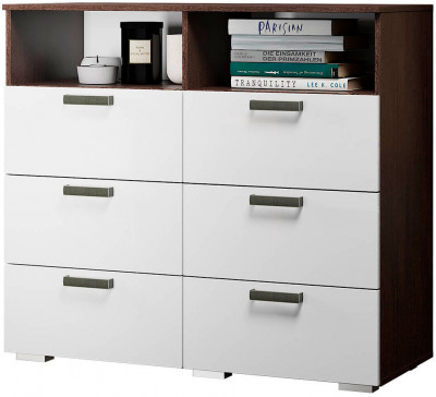 Комод &quot;Азаро&quot; венге/белый глянец