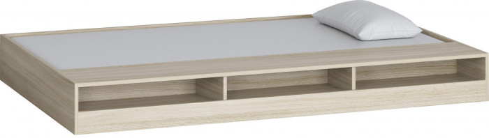 Двухъярусная кровать Гранада 1КВ (Дуб молочный, Серый)