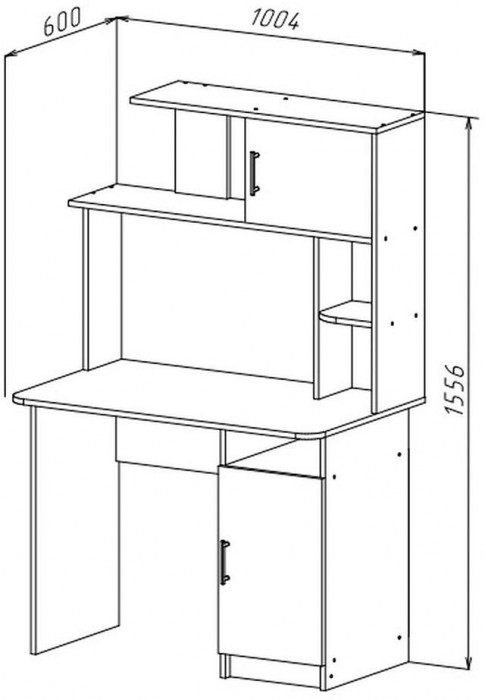 Интел-12 стол компьютерный Бодега Темный / Светлый