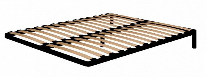 Кровать с ортопедическим основанием (металл) Айрис 308 Люкс 140х200, дуб