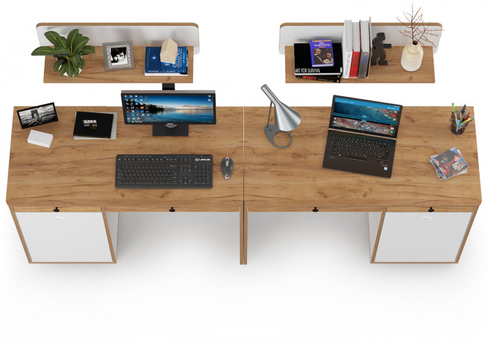 Вуди Компоновка № 01, белый премиум/дуб крафт золотой