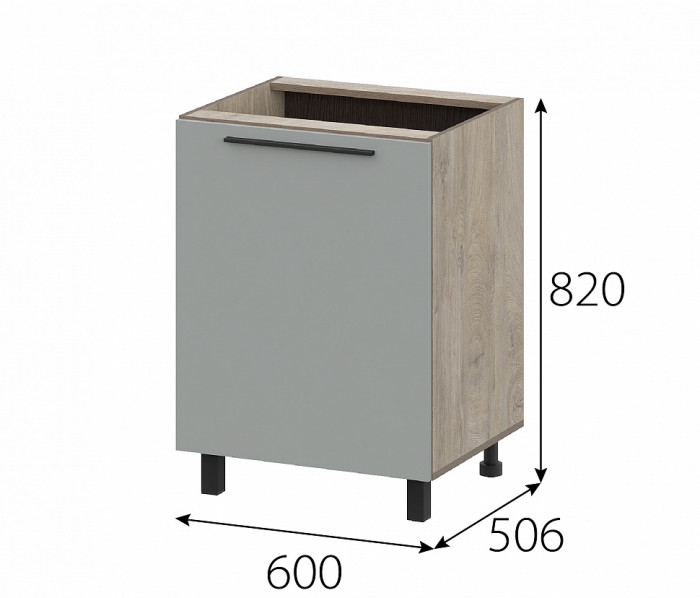 КГ Этна Стол-рабочий 6с1 Софт Грей