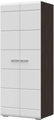 Вегас Шкаф 2-х ств 800*2000*570 венге/белый глянец