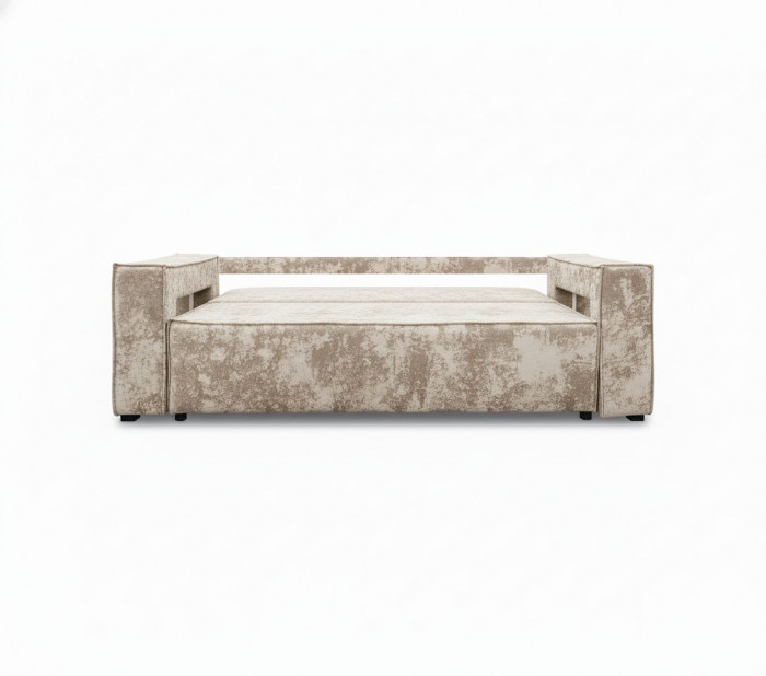 Диван-кровать Лофт Люкс Плюш с подсветкой, еврокнижка, 140х195, бежевый