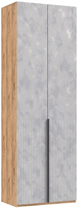 Тумба с зеркалом и шкафом 2-х ств Марвэл, Крафт золотой/Мальта