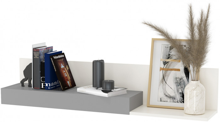 Торонто Компоновка № 12, белый шагрень/стальной серый