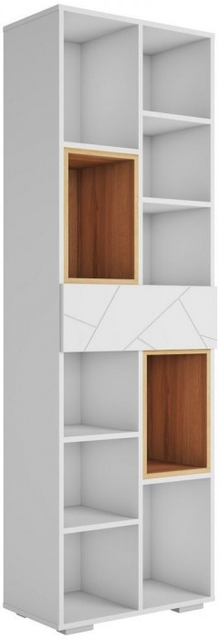 ГРАНЖ Стеллаж СЖ-001 (Серый шифер/Крафт золотой / Графит софт)