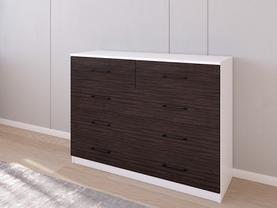 Комод 04/16 120х40х90 Белый/Венге