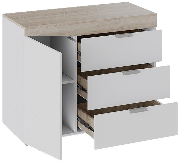 Комод тип 1 (Дуб Сонома/Графит Серый)