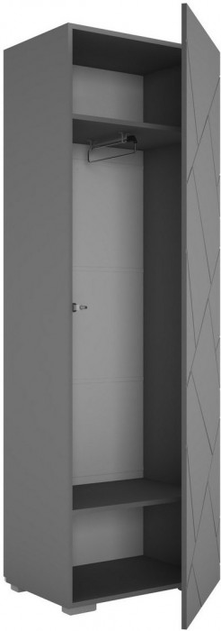 ГРАНЖ Шкаф ШК-001 (Белый (Шагрень) / Белый софт)