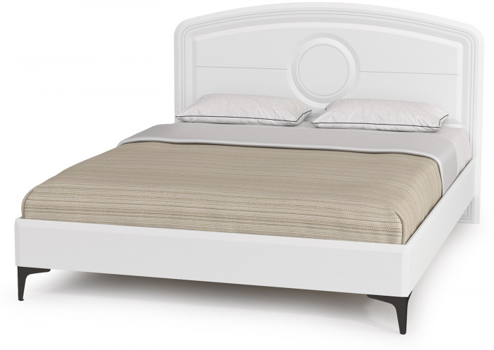 Валенсия Спальня № 43, цвет ЛДСП белый шагрень/МДФ белый шагрень, ортопед есть, сп. м. 1600х2000 мм., б/м