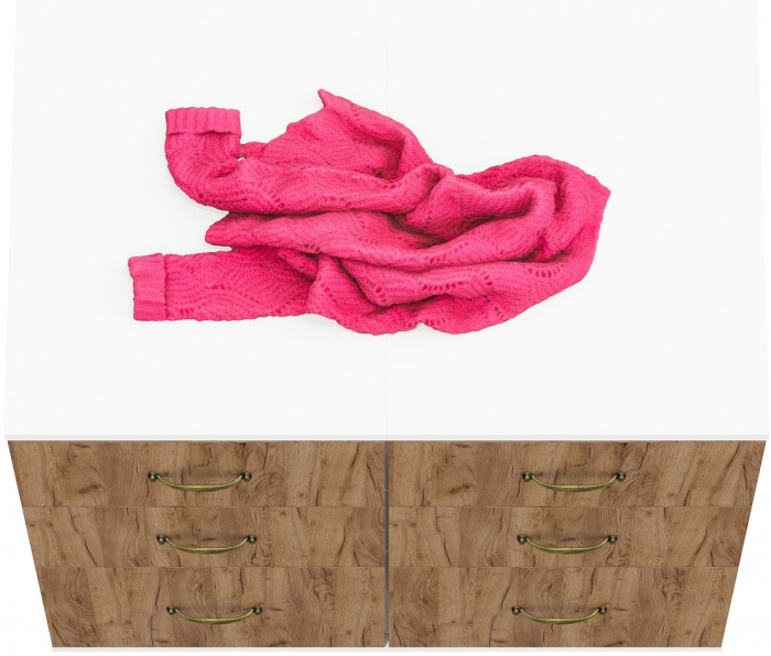 Лидер-8 Тумба МД 3.16 2 шт., белый шагрень/крафт золото