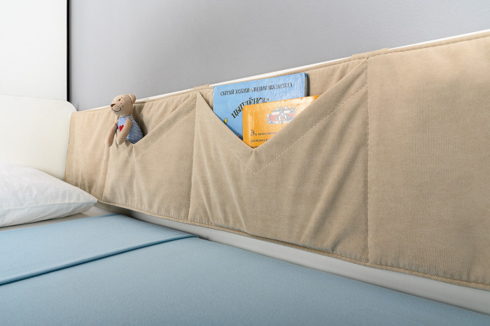 Эйп 11.40 Кровать + 13.334 Шкаф, цвет белый/дуб белый, сп. м. 800х1600 мм., б/м, основание есть, макс. нагрузка 80 кг., рек. выс. матр. 120 мм.