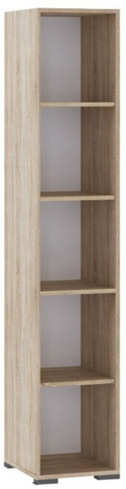 Компьютерный стол Квартет-12 + пенал дуб сонома/белый