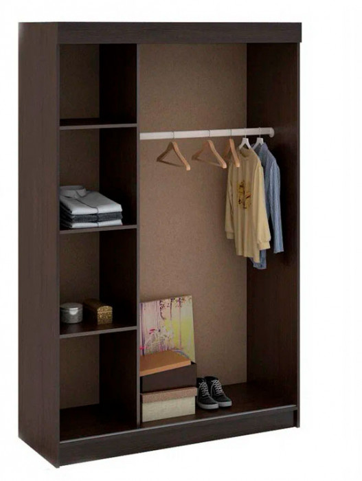 Андрей-4 шкаф-купе (1300*2020*516 мм) венге/дуб белфорд